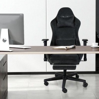 Levede Office Desk Chair Gaming Recliner Adjustable Height Black - image 1