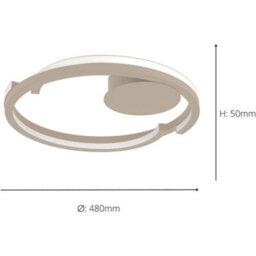 Loops Sleek Modern Sandy Led Ceiling Light For Indoor Spaces - Perfect Home Illumination - thumbnail 4