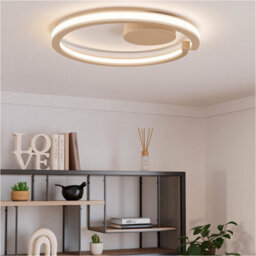 Loops Sleek Modern Sandy Led Ceiling Light For Indoor Spaces - Perfect Home Illumination - thumbnail 1