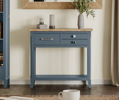 Baumhaus Signature Blue - Reclaimed Small Console Table - image 1