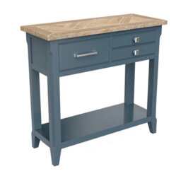 Baumhaus Signature Blue - Reclaimed Small Console Table - thumbnail 5