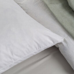 Earthkind Eco Friendly Feather & Down Pillow 2 Pack Medium Support Back Sleeper For Back Pain Relief Soft Cotton Cover 48X74Cm - thumbnail 4