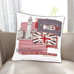 ARLinens Christmas Cushion Cover 100%cotton Festival Theme Reversible Design Cushion Cases Pack Of 2