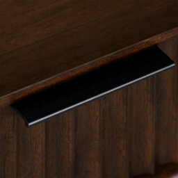 Oskar 1 Drawer Grooved Lamp Side Table - By Roseland Furniture - thumbnail 9