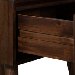 Oskar 1 Drawer Grooved Lamp Side Table - By Roseland Furniture - thumbnail 8
