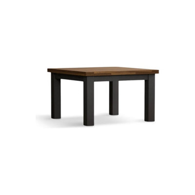 Furniture 48 Extending Romney 90Cm Oak And Charcoal Grey Painted Dining Table