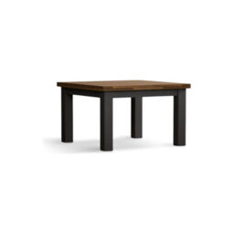 Furniture 48 Extending Romney 90Cm Oak And Charcoal Grey Painted Dining Table