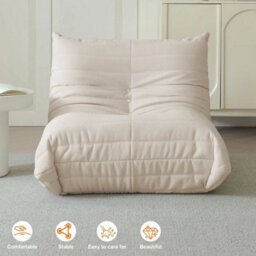 Boneless Sofa Comfy Fireside Chair Cloud Couch Ergonomic Back Support Floor Sofa - thumbnail 6