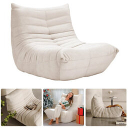 Boneless Sofa Comfy Fireside Chair Cloud Couch Ergonomic Back Support Floor Sofa - thumbnail 3
