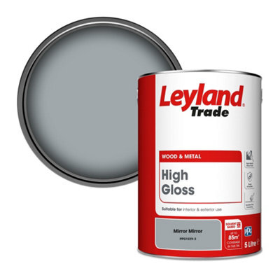 Leyland Trade Wood & Metal High Gloss Paint Mirror Mirror (Ppg1039-3) 5L - image 1