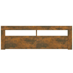Berkfield Tv Cabinet With Led Lights Smoked Oak 120X35X40 Cm - thumbnail 4