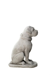 Oakley Stone Cast Large Boxer Dog Garden Ornament - thumbnail 9
