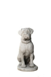 Oakley Stone Cast Large Boxer Dog Garden Ornament - thumbnail 7