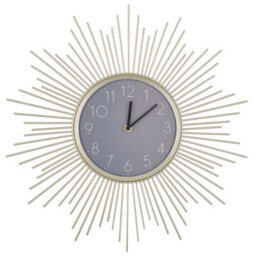 Beliani Wall Clock Solura 45 Cm Metal Gold