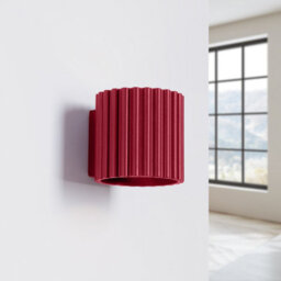 Luminosa Lighting Luminosa Aura Up & Down Wall Lamp Burgundy 1X G9 - thumbnail 2