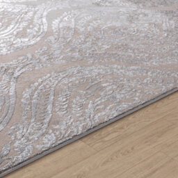 Livabliss Lustro-Vintage Beige Grey Off-White Traditional Boho Living Dining Bedroom Rug 200 X 275 Cm Easy Care, Non Shedding - thumbnail 3