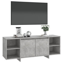 Berkfield Tv Cabinet Concrete Grey 130X35X50 Cm Engineered Wood - thumbnail 4