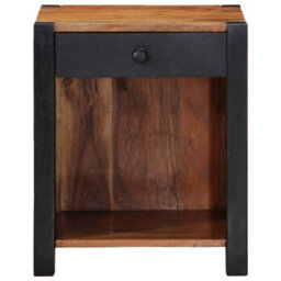 Berkfield Modern Bedside Cabinet 40X35X50 Cm Solid Wood Acacia - thumbnail 5