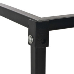Walplus Firewood Rack With Base Black 37X37X113 Cm Steel - thumbnail 4