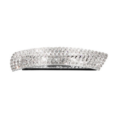 Luminosa Lighting Luminosa Carla Designer Crystal Wall Light Polished Chrome, 2X G9 - image 1