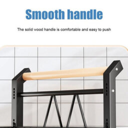 105 Cm Utility Detachable Baskets Cart Home Storage Kitchen Trolley Shelf Rack Bedroom - thumbnail 3