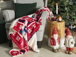 Beliani  Blanket Reka 150 X 200 Cm Red - thumbnail 2