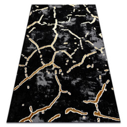 RugsX Carpet Allure 1967 Marble - Structural, Stylish, Glamour Black Gold 200X290 Cm - thumbnail 4