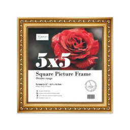 5X5 Gold Ornate Picture Frame (12.7 X 12.7Cm) Poster, Photo, Artwork, Gallery Wall Or Print - thumbnail 1