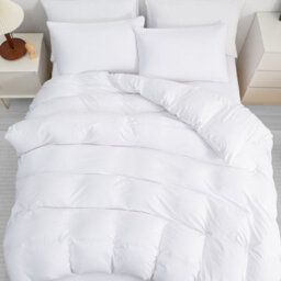 Lazzaro Luxury Prewashed Microfiber King Duvet Cover Set Durable Reversible Bedding Sets With Secure Zipper Closure - thumbnail 2