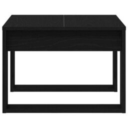 Berkfield Black Oak Side Table - 50X50X35 Cm, Made From Engineered Wood - thumbnail 7