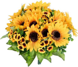 Artificial Sunflower Decoration, Artificial Bouquet Of Loggerhead Flowers, Silk Bouquet - thumbnail 1