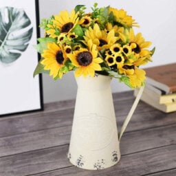 Artificial Sunflower Decoration, Artificial Bouquet Of Loggerhead Flowers, Silk Bouquet - thumbnail 2