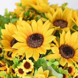 Artificial Sunflower Decoration, Artificial Bouquet Of Loggerhead Flowers, Silk Bouquet - thumbnail 3