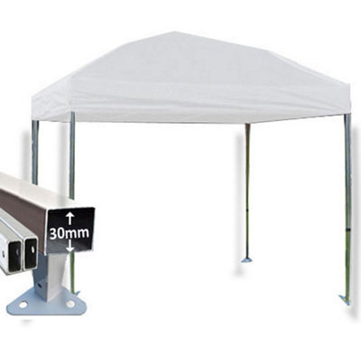Crocodile Trading 3M X 3M Trader-Max 30 Commercial Instant Shelter Pop Up Gazebos Frame & Canopy - White - image 1