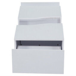 Btm Led Coffee Table With 2 Drawers, 16Colour Lights, High Gloss Centre Table For Living Room, White - thumbnail 6