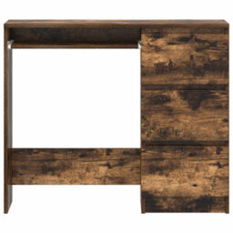 Vidaxl Desk Smoked Oak 90X45X76 Cm Engineered Wood Desks - thumbnail 6
