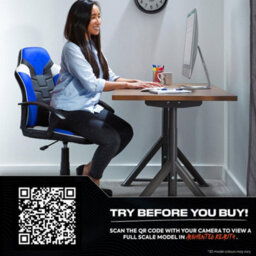 X Rocker Saturn Ergonomic Pc Office Gaming Chair - Blue - thumbnail 8