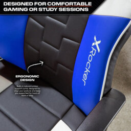 X Rocker Saturn Ergonomic Pc Office Gaming Chair - Blue - thumbnail 4