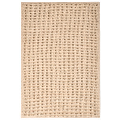 Beliani Bath Mat Karad Beige 60 X 90 Cm Cotton - image 1