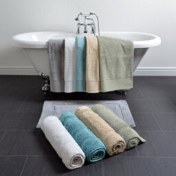 Allure Bath Fashions Bamboo Cotton Non-Slip Bath Mat - Sage Green - thumbnail 4
