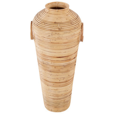 Beliani Decorative Vase Elatia Rattan 70 Cm Natural - image 1