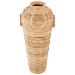 Beliani Decorative Vase Elatia Rattan 70 Cm Natural - thumbnail 1