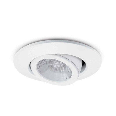 JCC Lighting Jcc Jc1102/wh X50 Tilt 3.5/5W Led White Downlight Fire Rated Colour Selectable