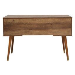 Orsina Contemporary Design Two Door One Drawer Desk, Versatile Wooden Finish Work Desk, Stable Single Drawer Desk - thumbnail 5