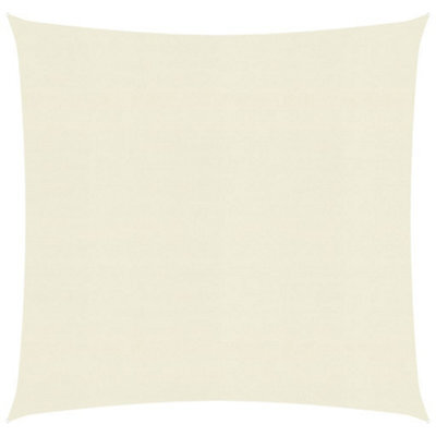 Berkfield Sunshade Sail 160 G/m2 Cream 3X3 M Hdpe - image 1