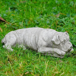 Burgess Boxer Dog Stone Statue Outdoor Garden Ornament British Made Puppy Sculpture - thumbnail 5