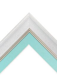 Frames By Post Scandi White Speckled Frame With Blue Mount For Image Size 10 X 6 - thumbnail 5