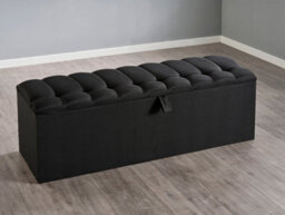 Divan Base Direct Sirius Ottoman Storage Box 5Ft King - Lino Black