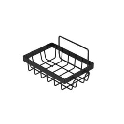 Living And Home 5Pcs Wall Mounted Corner Shower Caddies Black Carbon Steel Bathroom Organizer With Side Hooks - thumbnail 6