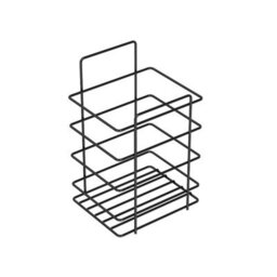 Living And Home 5Pcs Wall Mounted Corner Shower Caddies Black Carbon Steel Bathroom Organizer With Side Hooks - thumbnail 7